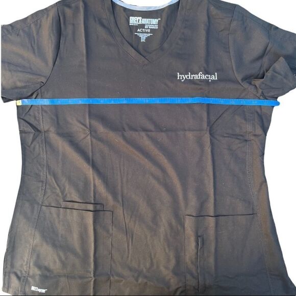 BARCO GREYS ANATOMY CORA V-NECK MEDICAL SCRUB TOP 4 POCKETS TULIP SLEEVE 2XL NWT - Picture 6 of 9